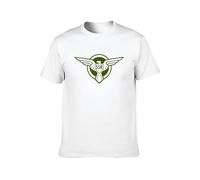 KAILANGQI Men's Fashion T Shirts Shield SSR Printing Custom Carefully Designed, Every Design is just Right White L