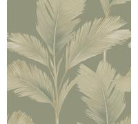 Kailani Palm Leaf Wallpaper Belgravia Green One Size