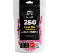 KAiLAR 250 Pink Cellulose Activated Carbon Filters Slim (6 mm) with Vegan Activated Carbon from Coconut Shells | for a Less Toxic and Gentle Smoking Experience