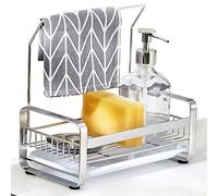 kaileyouxiangongsi Sink Caddy - Stainless Steel Sponge Holder - Kitchen Sink Organizer - Countertop Mount