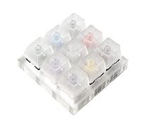 Kailh Box 9 Key Switch Tester Shaft Tester Shaft Cover Acrylic Blank Base Key Cap Key Switch Tester for Mechanical Keyboard Kailh