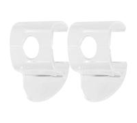 KAILIKETIY 1 Pair Plastic Curtain Rod Clips Compatible with Most Roller Blinds, Secure Attachment Window Shade Handles for Cordless Drapery, Easy Installation for Home Or Office