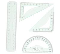 KAILIKETIY 1 Set Protractor for Students Drawing Tool Kit with Ergonomic Skid Design for Accurate Measurement for Math Engineering and Art Projects