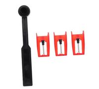 KAILIKETIY 1 Set Vinyl Record Cleaner Brush with Replacement Stylus Needles for Turntable and Phonograph Optimized for Vinyl Players Nonmagnetic Technology for Clearer Sound