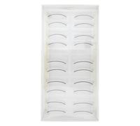 KAILIKETIY 10 Pairs Training Lashes for Eyelash Extensions Practice, Synthetic Black Long False Eyelash Strips, Easy to Use and Flexible, for Beauty Salons and Mannequin Head Practice