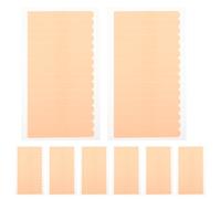 KAILIKETIY 10 Sheets Lash Tape for Eyelash Extension Sessions, Khaki Non-Woven Fabric Eyelash Accessory with Easy to Tear and Accurate Application for Female Beauty Supplies