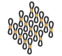 KAILIKETIY 100pcs Adjustable Black Chicken Leg Bands Corrective Support for Ducks and Birds Rubber and Metal Chicken Leg Rings for Splay Hobble Brace for Newborn Poultry Health Care