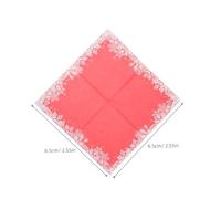 KAILIKETIY 100pcs Christmas Party Napkins Red with White Snowflakes Disposable Paper Napkins for Holiday Dinner Table Decorations Seasonal Festive Design for Family and Office Gatherings