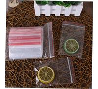 KAILIKETIY 100pcs Clear Resealable Zipper Sealing Bags Heavy Duty Storage Bags for Small Items Candy Jewelry Beads Buttons Organization