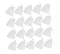 KAILIKETIY 100Pcs White Organza Drawstring Bags Multipurpose Pouches for Party Favors Candy Storage DIY Wrapping Lightweight Mesh Packaging for Cookies and Sweets