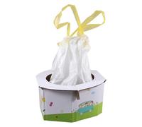 KAILIKETIY 10Bags Portable Potty Seat Folding Travel Toilet with Replacement Bags for Home Camping and Car Use Safe and Durable Design