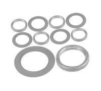 KAILIKETIY 10pcs 12mm Guitar and Bass Toggle Switch Nut and Washer Set, Iron Material for Compatibility and Versatility, for Practice and Recordings