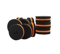 KAILIKETIY 10pcs Drum Cymbal Felt Pads Black-gold Double Color Drum Kit Accessories Set Felt Cushion Pads for Set Protection and Noise Reduction