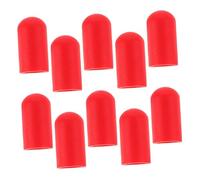 KAILIKETIY 10pcs Drumstick Tips Drum Mute Dampeners for Red Drumstick Protectors for Percussion Instruments Easy Installation and Replacement