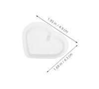KAILIKETIY 10pcs Heart Shaped Silicone Epoxy Resin Mold for DIY Craft Jewelry Making Versatile Durable Soft Silicone Mold for Keychain Pendant Wax Casting and Resin Art