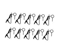 KAILIKETIY 10pcs Iron Microphone Clips Adjustable Lavalier Mic Holders for Professional Use Universal Collar Clip Accessories for Interviews and Recording