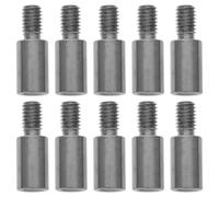 KAILIKETIY 10pcs Joystick Shaft Extender for Gaming Joystick DIY Projects Iron Silver Plated with Screw Thread Easy Installation by 1.5cm for Fighting Games Players