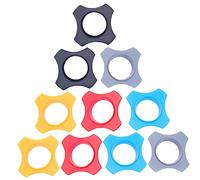 KAILIKETIY 10pcs Microphone Anti Rolling Ring and Anti Falling Ring Set for Handheld Wireless Mics Rubber Shockproof Suitable for Office Training Includes Orange Black Grey Red