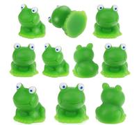 KAILIKETIY 10Pcs Mini Resin Frog Decorations for Micro Landscape Adorable Garden Ornament with Unique Design for Home Decor and Creative