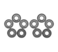 KAILIKETIY 10pcs Mobility Walker Replacement Bearings Front Wheel Hub Bearing Silver Steel Wear-resistant Materials Low-noise Advantage Smooth Experience for Household and Medical Facilities