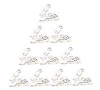 KAILIKETIY 10Pcs Polished Stainless Steel Bunny Charms Adorable Rabbit Pendants for DIY Jewelry Making Cute Cartoon Animal Accessories for Necklaces and Bracelets