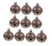KAILIKETIY 10pcs Vintage Copper Pet Bells for Dog Goat Collars Clear Ringing Bronze Craft Bells for Christmas Festival Decoration Versatile Accessories for Kitten Small Pets