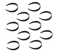 KAILIKETIY 10pcs Wide Headband for Women Handmade Hair Accessories Solid Color Hairbands for Parties Weddings and Daily Wear and Crafting