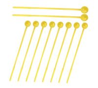 KAILIKETIY 10pcs Yellow Plastic Kids Drum Sticks for Children Handheld Drum Hammer Not Hurt Hand Cultivate Hands-on Ability Teaching Toy for Early Learning Musical Instruments Random Color