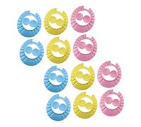 KAILIKETIY 12pcs Baby Kids Shower Cap Shampoo Bath Bathing Hat Adjustable Washing Hair Protection Shield for Toddler Infant Children