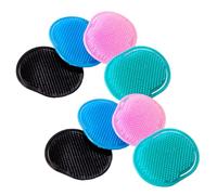KAILIKETIY 12PCS Hair Washing Comb for Home Salon Plastic Scalp Massage Brushes in Dark Blue Pink Green Black Multi-Purpose Hair Cleaning Blood Flow Stimulation Tools and Travel Use