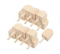 KAILIKETIY 15pcs Wooden Dreidels Blank DIY Design for Hanukkah Craft Decorations Unfinished Spinning Tops for Boy Girl and Adults Portable Hanukkah Game Enhancing Focus and Dexterity