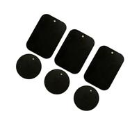 KAILIKETIY 16pcs Magnetic Phone Mount Metal Plates with Full Adhesive Stickers Round and Square Metal Discs for Car Navigation Holders Compatible with All Smartphones and Tablets