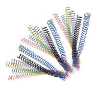 KAILIKETIY 18pcs Colorful Plastic Binder Rings for Loose Leaf Notebooks, DIY Book Binding Circles with Yellow, Black, Blue, Green, Pink, Purple Rings - Office and School Supplies Organizer