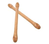 KAILIKETIY 1Pair Solid Drumsticks Durable Cowhide Drum Accessories for War Drums Comfortable and Elegant Design for Percussion Practice