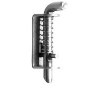 KAILIKETIY 1pc Heavy Duty Stainless Steel Cage Lock Bolt with Spring Loaded Latch for Pet Cages Secure Door Latch Lock for Home Use Maintenance Friendly