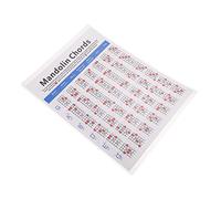 KAILIKETIY 1Pc Mandolin Chord Chart Durable Fretboard Notes Reference for Beginners Design for Easy Learning Essential Accessory for Mandolin Players and Teachers