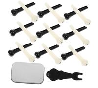 KAILIKETIY 1Set Acoustic Guitar Bridge Pins Ergonomic Pegs for All Guitar Types Beautiful Design for Enhanced Aesthetic Appeal Essential Guitar Accessories for Musicians