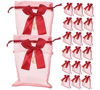KAILIKETIY 1set Organza Drawstring Bags Elegant Wedding Candy Pouches for Jewelry Party Favors and Return for Birthdays Showers and Celebrations 20pcs