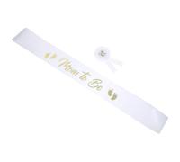 KAILIKETIY 1Set Shower Sash and Badge Pin for Mom Dad Lightweight Comfortable Decorative Accessories for Gender Reveal Celebrations and Newborn Parties