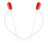 KAILIKETIY 2 Pcs Hand Oil Pump Manual Siphon Pump for Gasoline and Water Transfer, High Efficiency Reusable Plastic with Oil Suction and Water Transfer Hoses for Automotive Applications