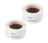 KAILIKETIY 2 Rolls Kitchen Food Date Stickers Practical English Record Date Labels for Food Storage DIY Classification Easy Peel and Stick Non Toxic Adhesive for Home and Craft Use