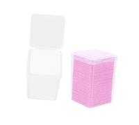 KAILIKETIY 200pcs Eyelash Glue Remover Cotton Cleaning Wipes Soft Cosmetic Pads for Lash Extensions Salon Use Portable Compact Boxes for Quick Residue Removal and Skin Safe Application