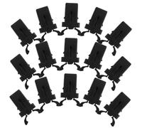 KAILIKETIY 20PCS Self Locking Spring Trash Can Locks with Press Type Spring Mechanism Easy DIY Installation Bin Lid Catch Replacement Black Metal Hook Buckles for Garbage and Kitchen Waste