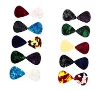 KAILIKETIY 20pcs Xylonite Guitar Picks Thick Electric Guitar Picks for Enhanced Sound Random Colors Essential Accessory for Guitarists Random Color