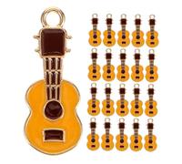 KAILIKETIY 25pcs Guitar Charms Pendants Unique Music Jewelry Making Accessories for Bracelets Necklaces Keychains Durable DIY Craft Supplies for Personal Flair and Creative Expression