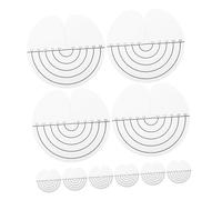 KAILIKETIY 25pcs Transparent Hair Extension Bonding Protector Round Spacer Thermal Guards for Safe Hair Care Easy to Install and Durable Heat Shield Pads with Scale