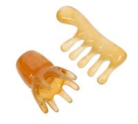 KAILIKETIY 2Pcs Beeswax Scalp Comb Static Handheld Massage Tool for Hair Care Suitable for All Hair Types Gentle Scalp Exfoliator for and Relaxation