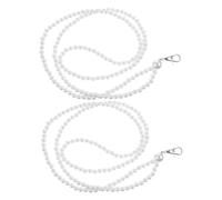KAILIKETIY 2pcs Chic Zipper Puller Tool Convenient Zipper Assistant Functional Fake Pearl Chain for Easy Dressing for All Ages and Abilities Elegant Design