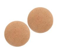 KAILIKETIY 2Pcs Cork Massage Balls for Neck and Back Therapy 70Mm Diameter Cork Yoga Massage Roller Balls for Deep Tissue and Muscle Tension Relief for Wellness and Relaxation