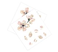 KAILIKETIY 2pcs Creative Guitar Sticker Decors Sakura Cherry Blossom Tree Design Pvc Self-adhesive Fingerboard Decals for Guitar Easy to Remove Leaves No Residue